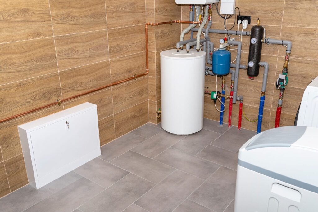 Residential water heater and plumbing system installed in Brentwood